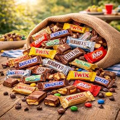 Chocolate Candy Variety Pack - 2 LB Bulk Fun Size Mix, Individually Wrapped