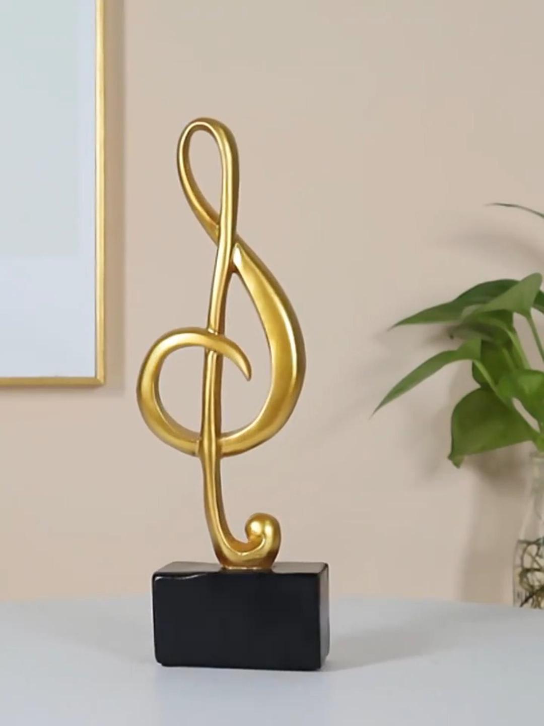 Figura Decorativa Nota Musical de Resina con Base de Madera miniatura 7