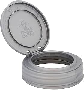 reCAP Mason Jars Lid FLIP Cap, Regular Mouth, Silver