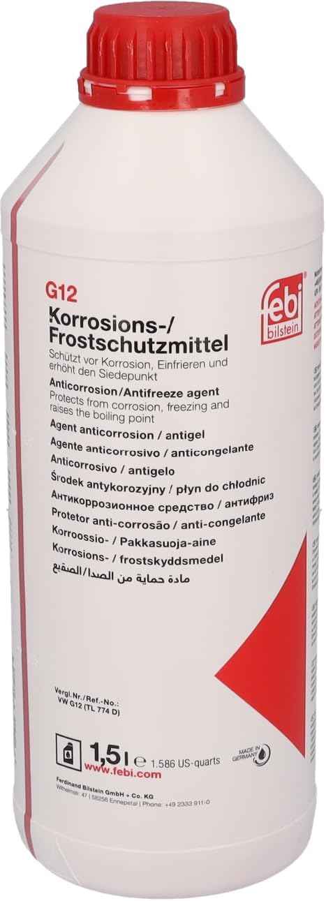 19400 G12+ Coolant,1.5 Litres for Audi | Volkswagen | Skoda | SEAT