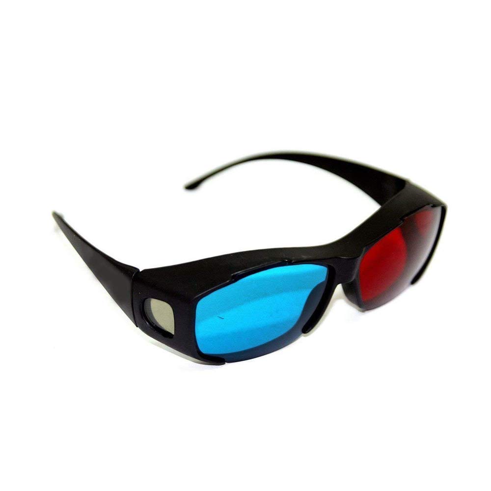 N-K PULABO 3 PZ Occhiali stereo 3D con lenti rosse e blu, ideali per anaglifi dimensionali Film Esperienza visiva Nuovo Rilasciato e Popolare Economico
