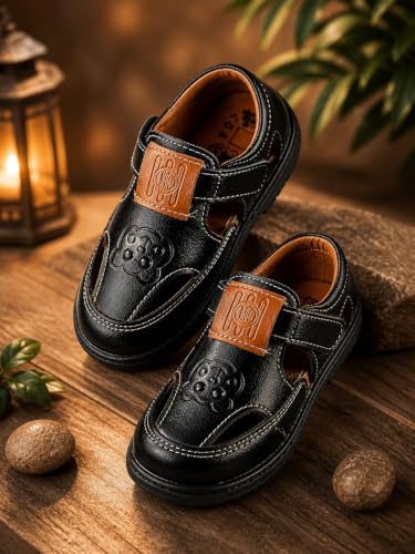 Image of Goal-1 Sandals Casual Fisherman Adjustable Sporty Summer Closed Comfortable Toe Sandals with Premium PU Padding For unisex kids-pack of 1(18 Months-4.5 Years)