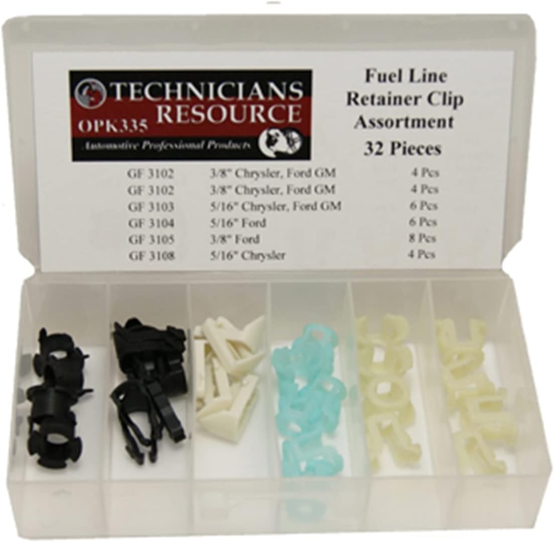 OPK335 Fuel Line Retainer Clip Assortment (32 Pcs), Clips Amazon Canada