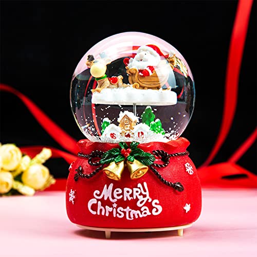Große Schneekugel mit Spieluhr 16 Weihnachts-Schneekugel mit Musik, beleuchtet, automatischer Schneefall...