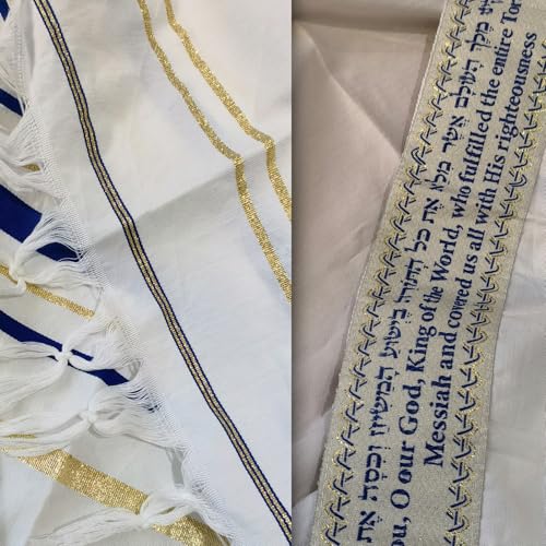 Men's Messianic Prayer Shawl multi-pack – Star of David Tallit with Hebrew Blessing and Scripture, shawls, israel4