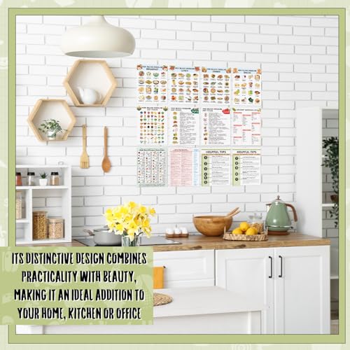 Image of Sinload 12 Pcs High Blood Pressure Meal List Poster Hypertension Diet Food List Plan High Blood Pressure Grocery Shopping Guide Chart