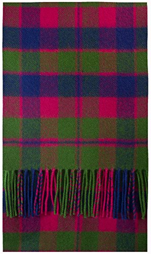 Bufanda de Lana de Tartán de Lujo Glasgow I LUV LTD Ropa de Abrigo para el Día a Día