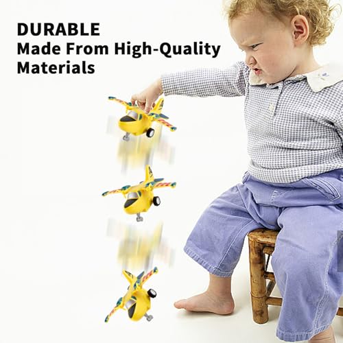 UXRPTU Pull-Back Airplane Toy Boys Plane Playset for Toddlers 3-5 Variety Pack of Helicopters Stealth Bombers Fighter Jets Aircraft Planes for Kids Toddlers Great Party Favors for Kids - Image 6
