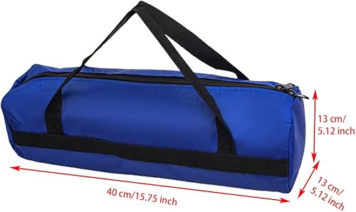 Miniatura 2 de Bolsa de herramientas de 15.7 pulgadas con cremallera resistente, lona impermeable multiusos con asa de boca ancha, 2 unidades, organizador de