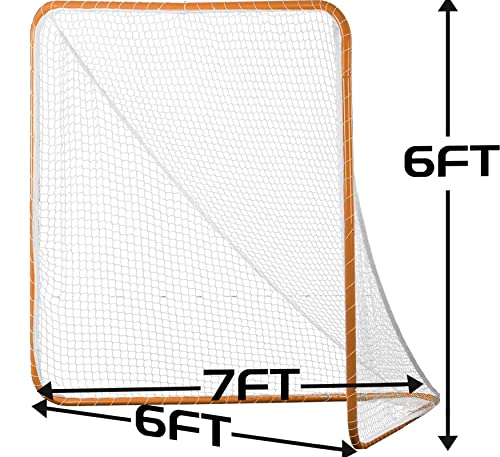 Mini Lacrosse Practice Goal Nets - Portable Folding Metal 6x6 for Men & Women