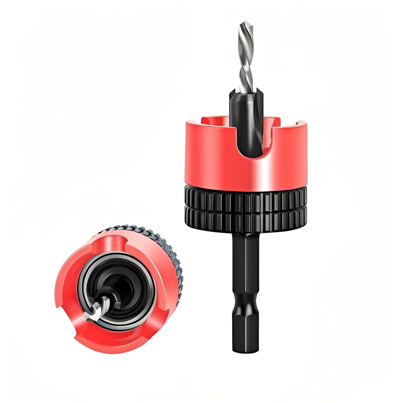 5PCS Countersink Drill Bit Set with Premium Steel Adjustable Depth Stop Hex Shank Varied Sizes 2.8 to 4x8mm Woodworking Tools