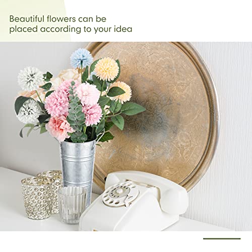 Seaux à fleurs en métal rustique Chumia pour centre de table de mariage et maison