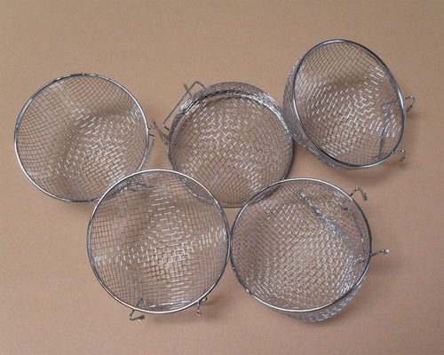 Metal Finch Canary Bird Nests Lot of 5 by Mcage