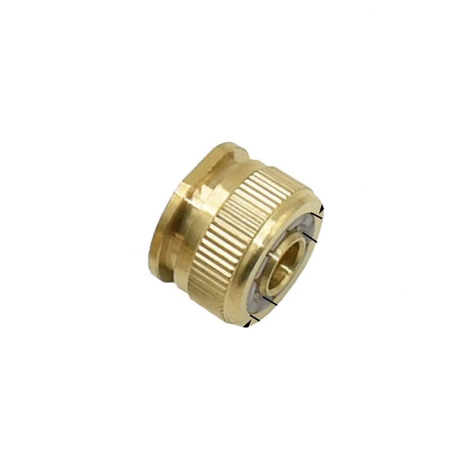 Ottone 1/2 3/4 1 "Maschio Femmina Filettatura Tubo Connettore Rapido Rubinetto Lavaggio Auto Acqua Giardino Irrigazione Raccordi Rame (H) Raccordi idraulici