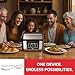 Foodgenie Gourmax Pro One Cooking Device - All-in-One Oven, Smokeless Grill, Air Fryer, Griddle, Cooker & More – 16 Preset Functions, Smart Temperature Control, Dual Surface, Dishwasher Safe, 1500W