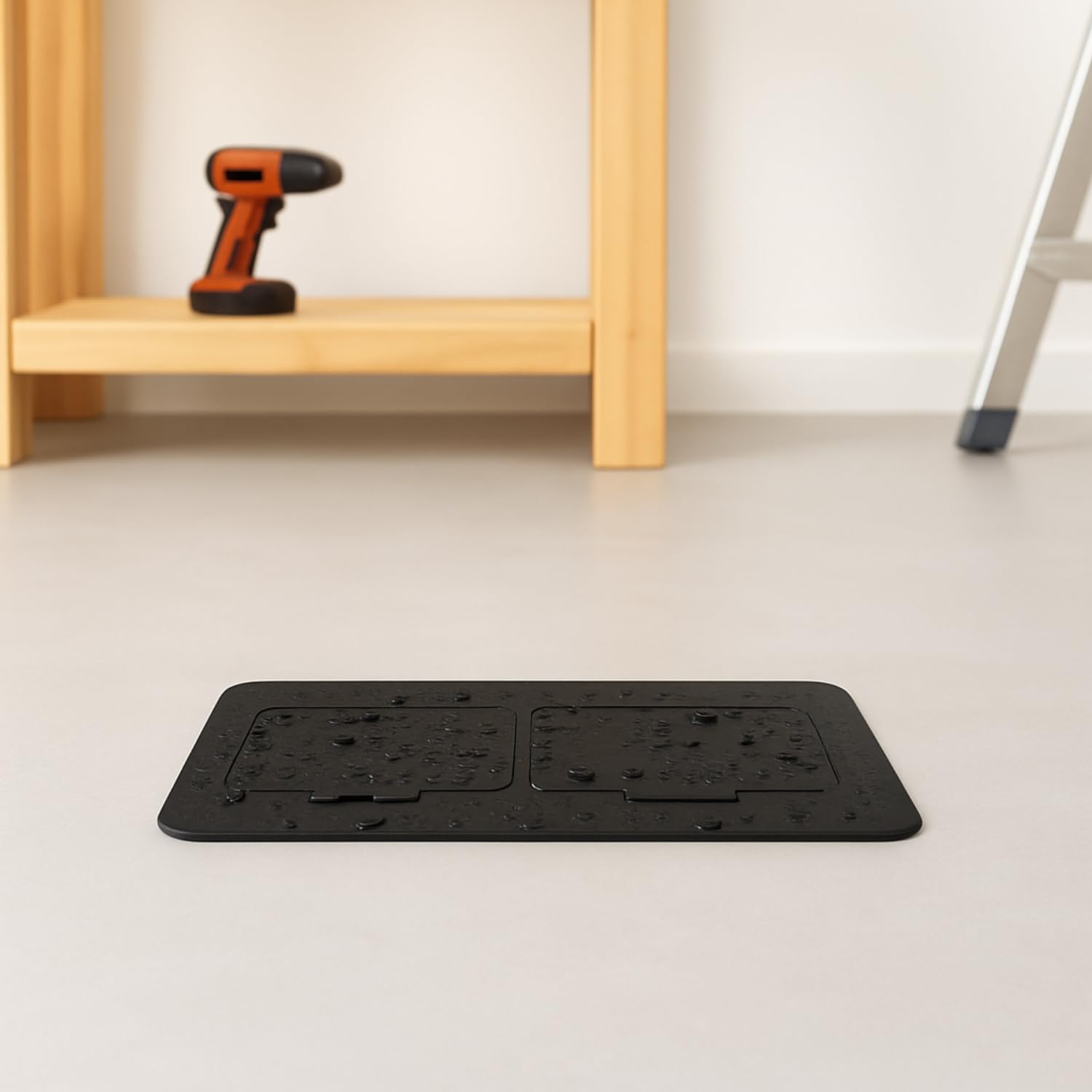 Enchufe doble empotrable de acero inoxidable, enchufe de suelo IP55, tapa abatible, borne de conexión, tipo E francés