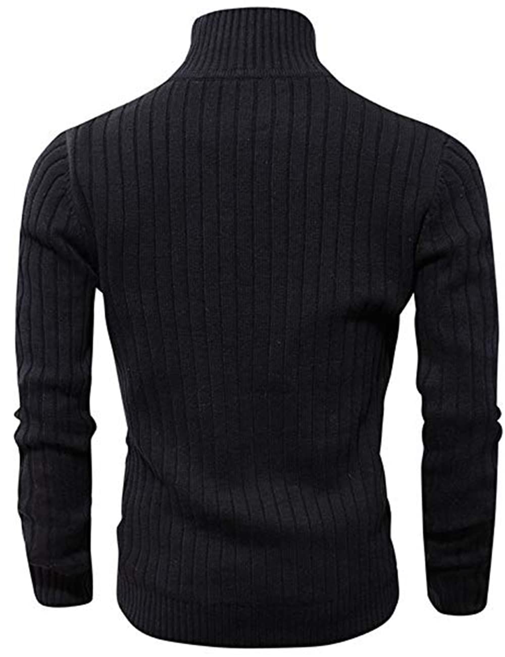 aoli ray Uomo Maniche Lunghe Cardigan Sweaters Inverno Cerniera Maglione con 2 Tasche