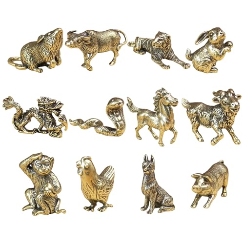 Figurines du Zodiaque Chinois : Collection culturelle aux finitions vintage - 2