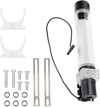 DIY PC Water Cooled Set, CPU Water Cooling System Cylinder Pump System Leakproof Insulating Water Cooling for Computer PC