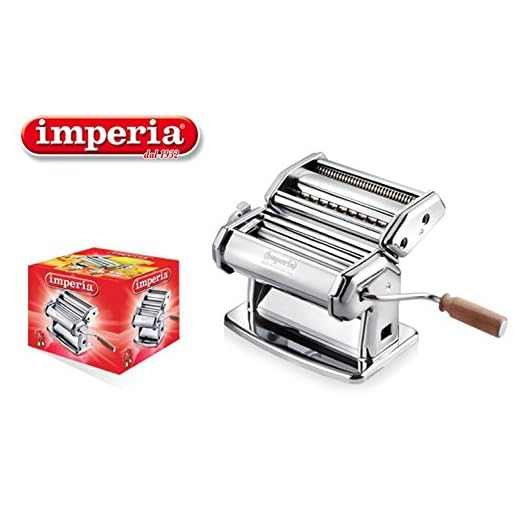 IMPERIA Handmatige pastamachine, 6 sterktes, 2 soorten pasta, gemaakt in Italië