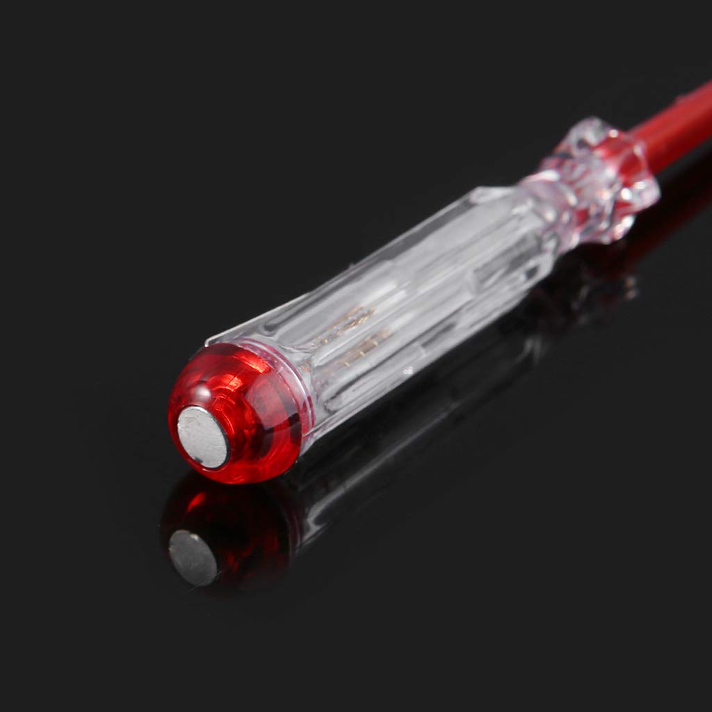 Kcjhagbd Professional 100-500V Pocket Pen Sensor Voltage Detector Tester Screwdriver Clip Tester Voltage Detector Tester