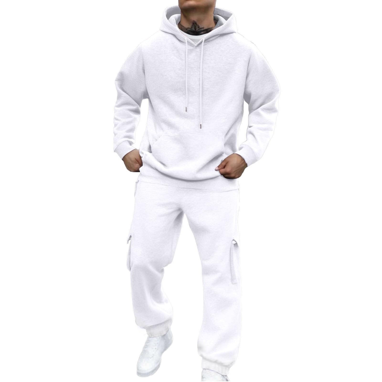 Felpe per uomo Pack,Uomo Tuta Set 2 Pezzi Felpa Con Cappuccio