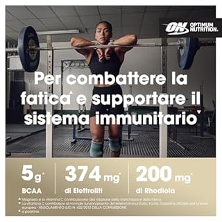 Optimum Nutrition Gold Standard BCAA in Polvere, Gusto Fragola e Kiwi, 266g, 28 Porzioni