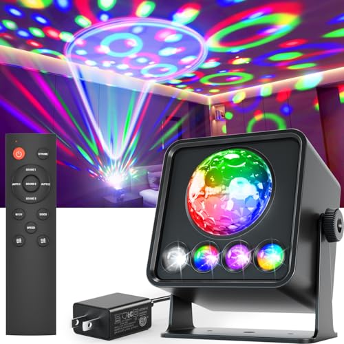 La Mejor Selección de Luces de sonido los más solicitados. 50 caivimvn Bola de discoteca, bola de discoteca, luces activadas por sonido, luces de fiesta con control remoto, luces de DJ, 7 modos de color, luz de discoteca para el hogar, sala...