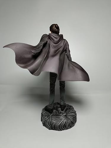 Miniatura 6 de QAHEART Eren Jaeger Figura modelo estatua  Figura de acción de anime de postura de pie de 11.8 in, 2 cabezas intercambiables, PVC hecho a mano