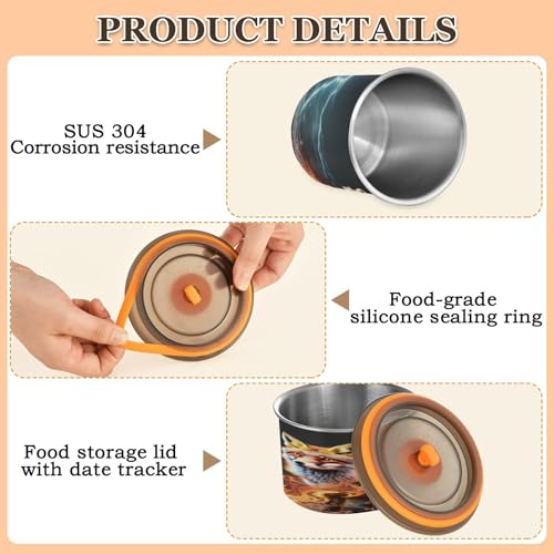 Envase para café y alimentos de acero inoxidable 500 ml miniatura 4