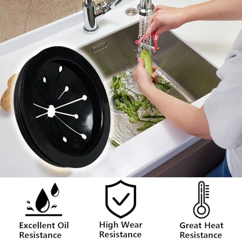 2 Pack Garbage Disposal Splash Guard Sink Baffle Disposal,3-1/8” Food Waste Disposer Accessories,Suitable for Whirlaway, Waste King, Sinkmaster & GE Models