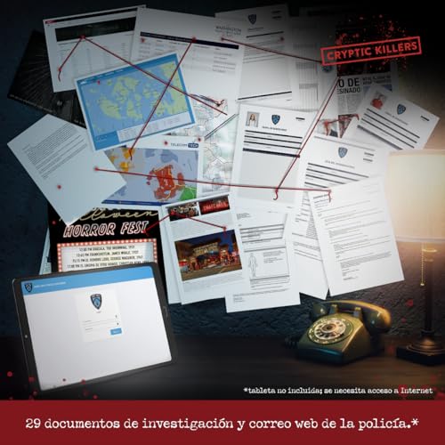 Miniatura 3 de Cryptic Killers Juego De Asesinato Y Misterio Sin Resolver Investigación Del Expediente De Un Caso Con Pistas Pruebas De Detectives - Resuelve El Crimen - Asesinato De Una Millonaria