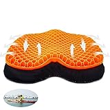Ordbuum Anti Slip Kayak Seat Cushion, Waterproof Kayak Gel Seat Pad Cushions with U Shape,Boat Canoe Inflatable Thicken Seat Cushions Kayak Accessories for Fishing Kayak Chair and Boat(Orange)