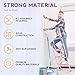 SocTone 3 Step Ladder, Folding Step Stool with Handle, Wide Anti-Slip Pedal, Lightweight, Multi-Use for Household and Office, 500lbs Capacity Sturdy Steel Ladder