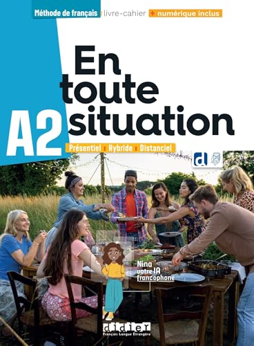 Portada de EN TOUTE SITUATION A2 LIVRE-CAHIER+NUMER 2 BACH
