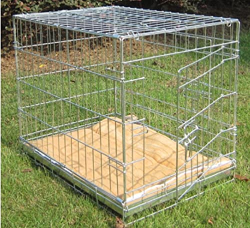 Bunny Business Silver Metal Dog Crate 2 Doors includes Bedding and Lint Rollers (42-inch) - Image 4