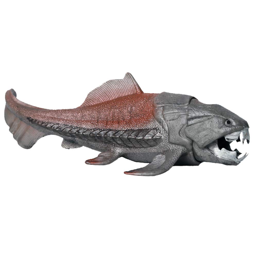 JOKFEICE Dunkleosteus Figures - Realistic Animal Figures Pretend Play Toy - Learning Educational Toy Christmas Birthday Gift Cake Topper Teacher Rewards for Kids Children