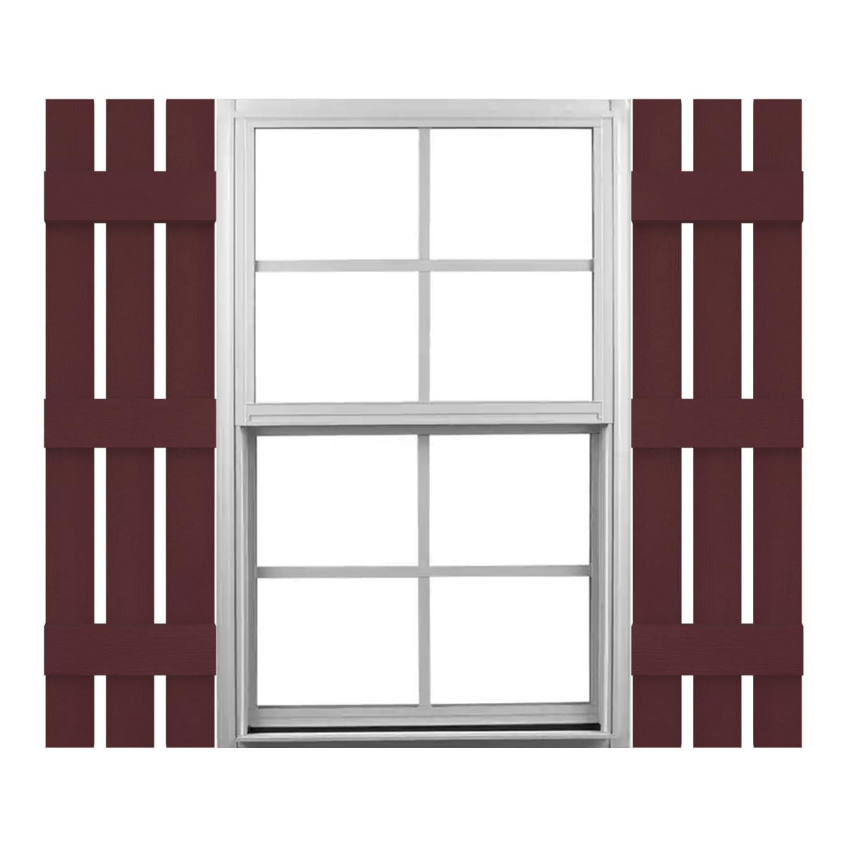 Mid America Board and Batten 14" 4 Board Joined Vinyl Standard Shutter (1 Pair) - 14 x 59 002 Black — view 21