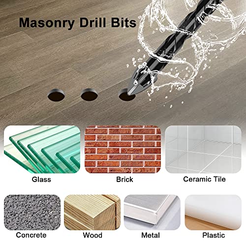 Dry Diamond Drill Bits 1/4" 6Mm Diamond Hole Saw For Ceramic Porcelain Tile Glass Stone Marble Granite,Masonry Drill Bits Vacuum Brazed Diamond Core Drill Bit Kit For Bottles,Pots #TOP3