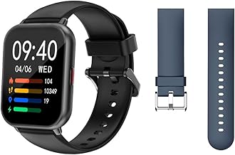 RUIMEN スマートウォッチH1ブラックと交換用ベルト