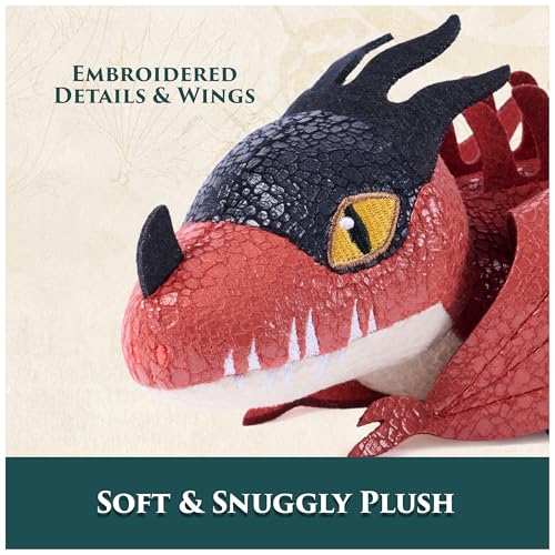 DreamWorks Dragons How to Train Your Dragon, Monstrous Nightmare Plush Toy, 8” Dragon Stuffed Animal, Kids Toys for Boys Ages 4 and Up by Spin Master - Image 4