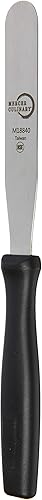 Mercer Culinary Espátula recta, 4.25 pulgadas, acero inoxidable, negro