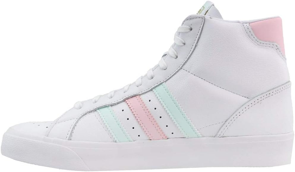 adidas Womens Basket Profi High Sneakers Shoes Casual - Pink,White - Size 6 B