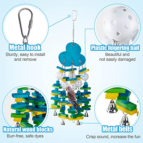 image for MEWTOGO Parrot Toys for Large Birds, Parrots Chew Toy Gift with Colorf