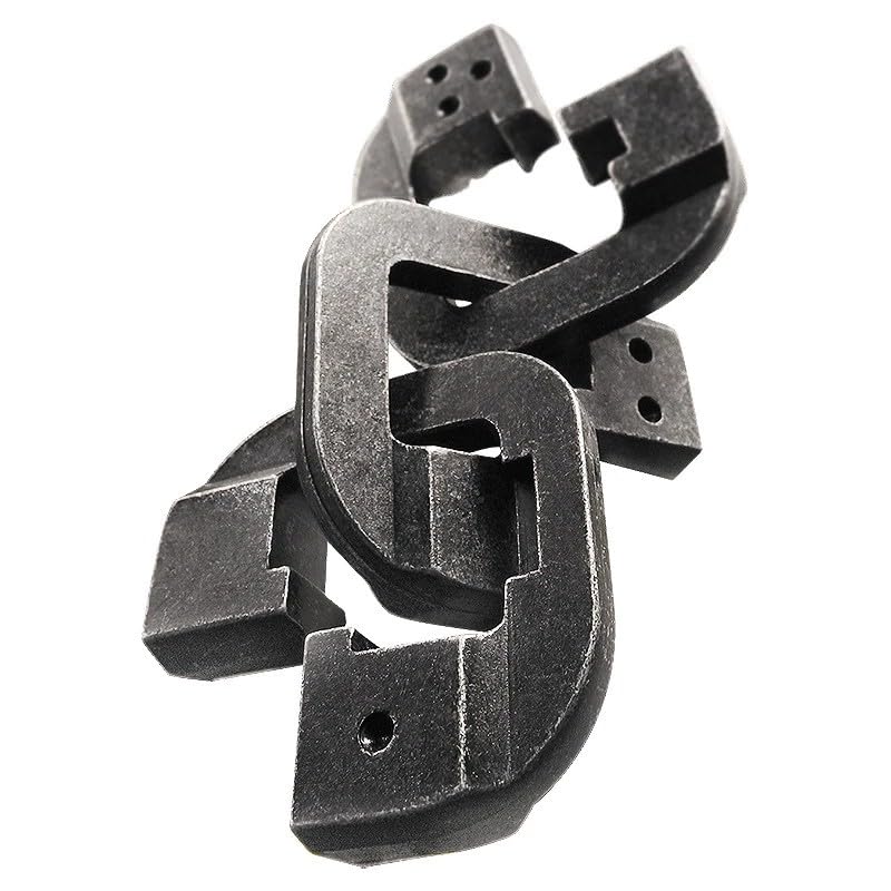 Cast Chain Rompicapo in Metallo, Puzzle 3D a Catena, Livello Difficoltà Avanzato