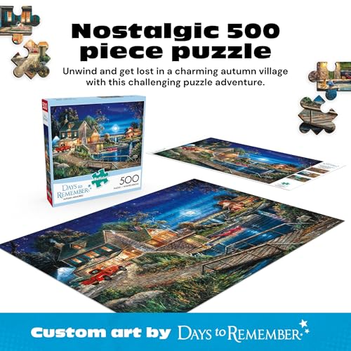 Rompecabezas Buffalo Games - Autumn Memories, 500 piezas para adultos | Hecho en EE.UU., tablero reciclado, incluye póster, tamaño final 21,25 x 15 pulgadas, arte enmarcable y apto para regalo miniatura 2