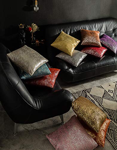 Xinrjojo Set Of 2 18 X18 Inch Throw Pillow Covers, Cushion Cases, Decorative Square Pillow Case, Slipover Pillowslip For Home Sofa Couch Chair Back Seat Bedroom Car, Gift(Silver-Light Gray) #TOP4