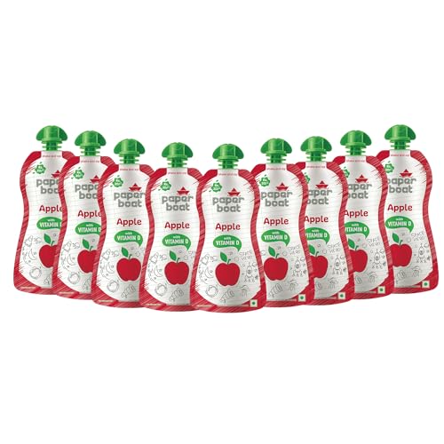 Paper Boat Apple Juice, Enriched with Vitamin D, No added Preservaties and Colours (Pack of 9, 150ml Each) (B0CVSDV7WG) Amazon Price History, Amazon Price Tracker
