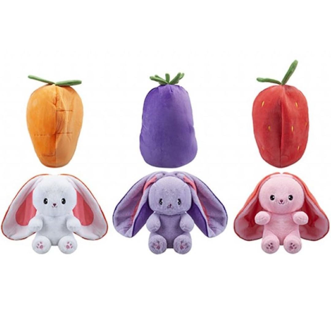 PMS 35cm Zippy Reversible Food Bunny (Styles Vary)