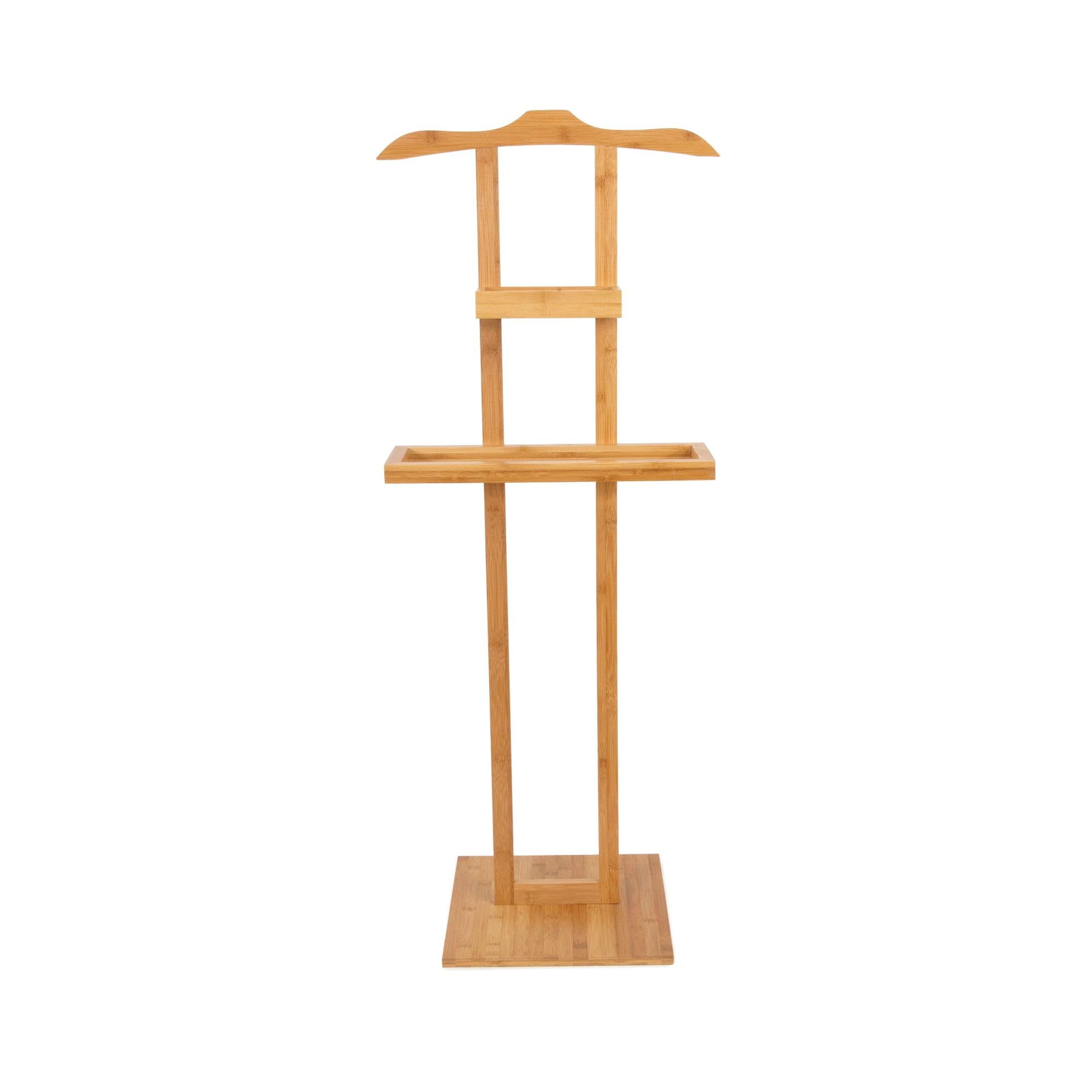 Compactor Perchero para Ropa y Accesorios, Bambú, Dim.: 44.5 x 32 x 32 x 32 x Al. 115 cm (Base 32 x 32 cm), RAN6987